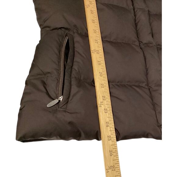 Eddie Bauer EB700 Premium Goose Down Puffer outdoor Vest size L brown - Picture 4 of 6